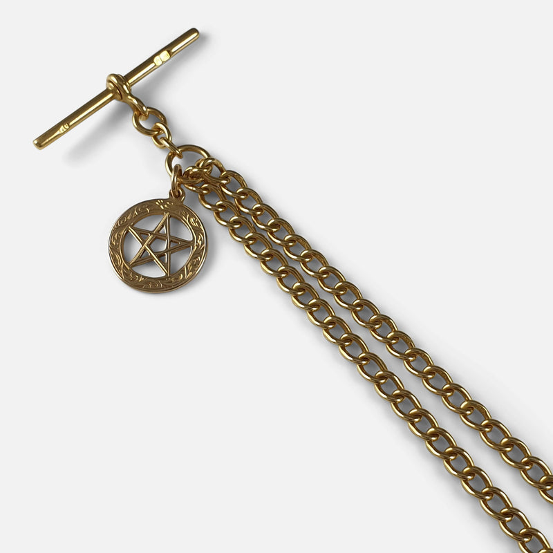 Antique Watch Chain Gold Necklace | Antique & Estate Jewelry | Designs in  Gold